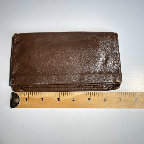 Lady Buxton Crush Grain Hide Brown Wallet Made In Canada - Picture 8 of 8